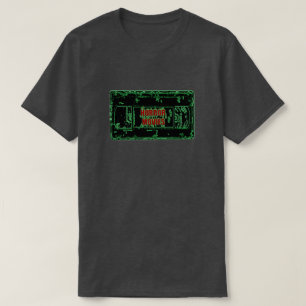 T-shirt Films d'horreur - Cassette Vidéo Neon Green