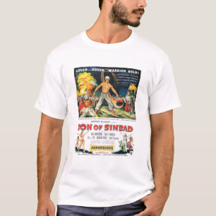 T-shirt - fils d'ANNONCE de film de Sinbad - 1950