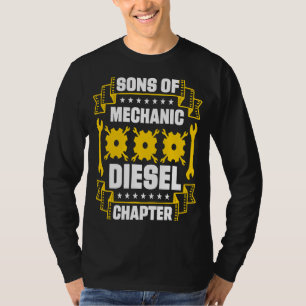 T-shirt Fils De Chariot Diesel Mécanique Réparation De Véh