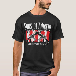 T-shirt Fils de chemise bilatérale de LIBERTÉ OU de MORT