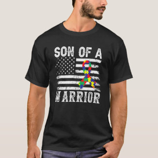 T-shirt Fils de guerrier Sensibilisation à l'autisme pour