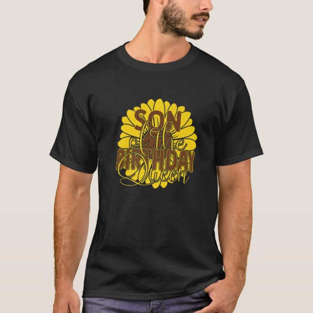 T-shirt Fils de l'anniversaire de la reine maman fête Anni (Devant)