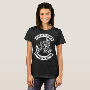 T-shirt fils de moto de chapitre d'arthrite