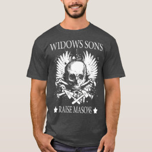 T-shirt Fils de veuves maçonniques élever des maçons P