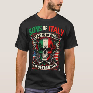 T-shirt Fils d'Italie Italien Américain