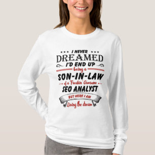 T-shirt Fils En Droit De L'Awesome Analyste SEO