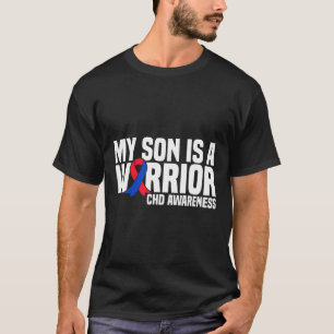 T-shirt Fils Est Un Guerrier Chd Maladie Coeur Congénitale