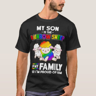 T-shirt Fils gay pride Maman Papa LGBTQ Mois Mon Fils Est 