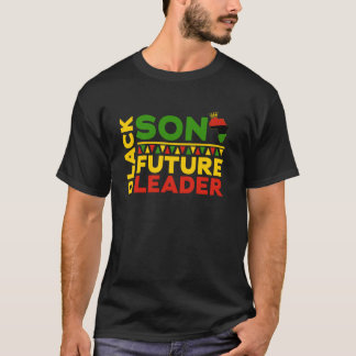 T-shirt Fils Noir Futur Leader Histoire Noire Afro Africai