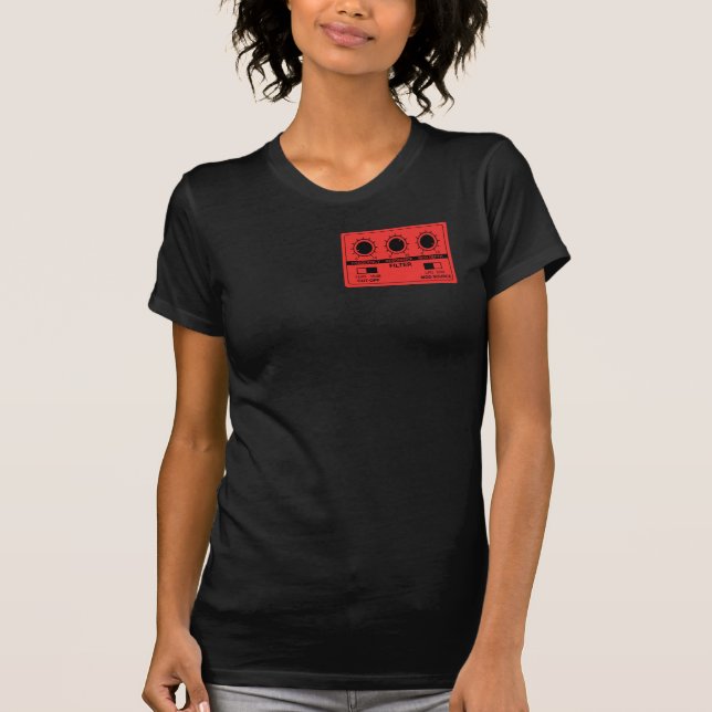 T-shirt Filtre rouge de synthétiseur (Devant)