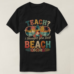 T-shirt Fin d'année scolaire  Rétro Prof Punitive Vacances