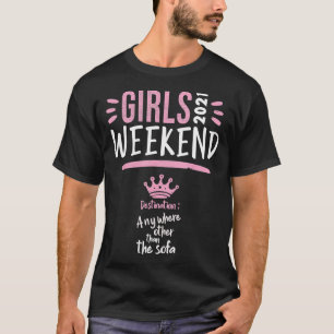 T-shirt Fin de semaine 2021 Girls Road Trip 2021 Summer Br