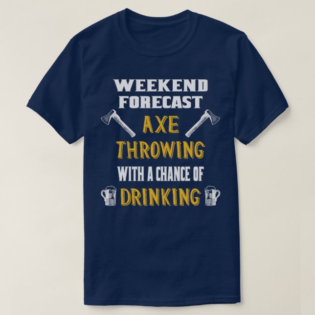T-shirt Fin De Semaine - Défilement Et Boisson (Design devant)