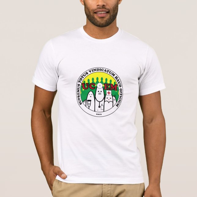 T-shirt Fin de support latine de choc d'UCEM (Devant)