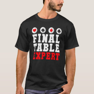 T-shirt Final Table Expert Jeu Jeu Jouer Cartes Poker