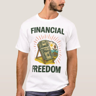 T-shirt Financial Freedom Beach Chair for Wealth Builders