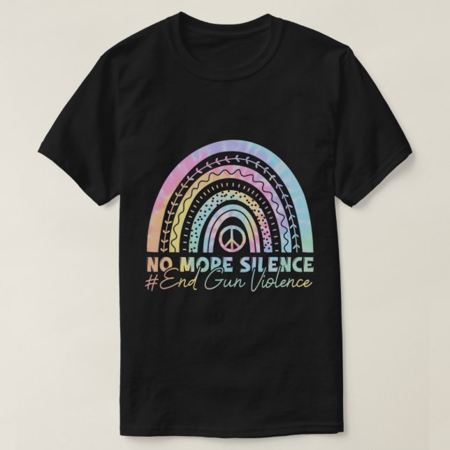 T-shirt Fini le silence fin jeu d'armes Journée de sensibi (Design devant)