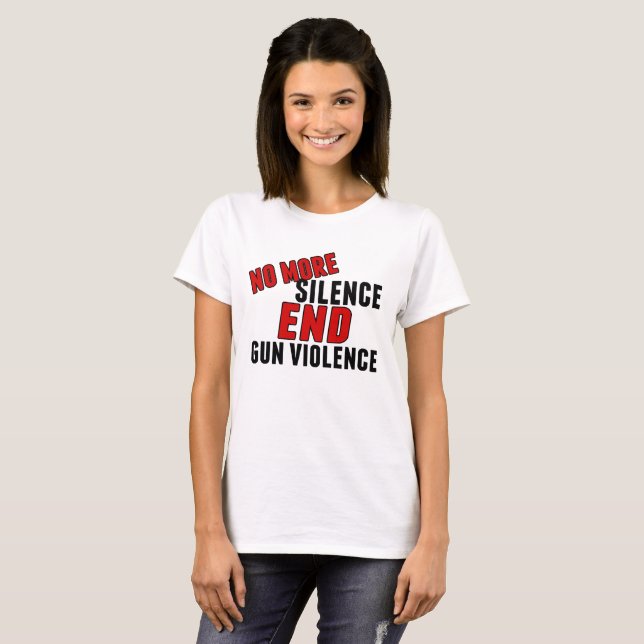T-shirt Fini le silence fin jeu violence femmes (Devant entier)