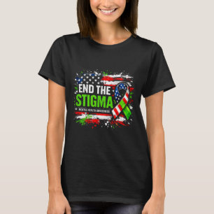 T-shirt Finir avec la stigmatisation sensibilisation à la 