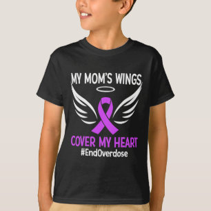 T-shirt Finir l'overdose Les ailes de ma mère Couvrir mon