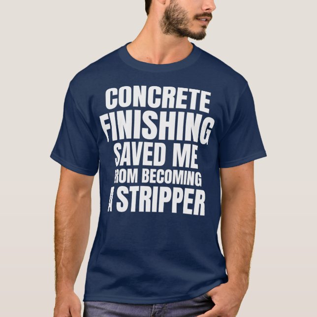 T-shirt Finisseur de béton Drôle Devis de construction (Devant)