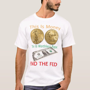 T-shirt Finissez l'or ALIMENTÉ est argent
