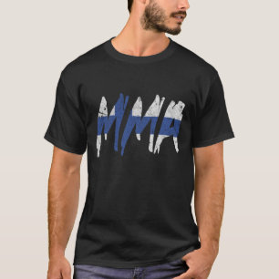 T-shirt finlandais de MIXED MARTIAL ART de drapeau