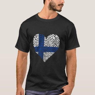 T-shirt Finlandais patriotique Finlande Cœur Racines finla