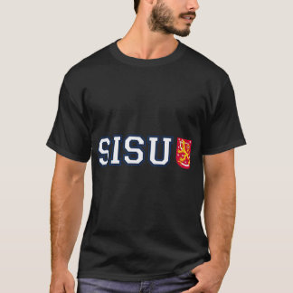 T-shirt Finlande Finlande Sisu Drapeau