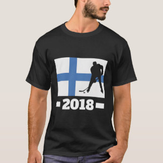T-shirt Finlande Hockey à capuchon