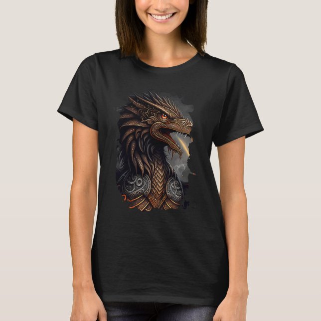 T-shirt Fire breathing eagle of freedom and strength (Devant)