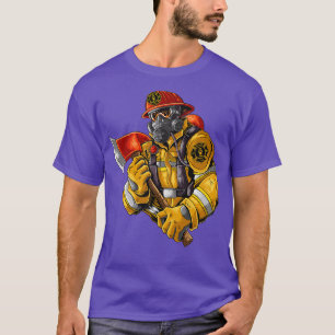 T-shirt Fire Fighter With Axe 
