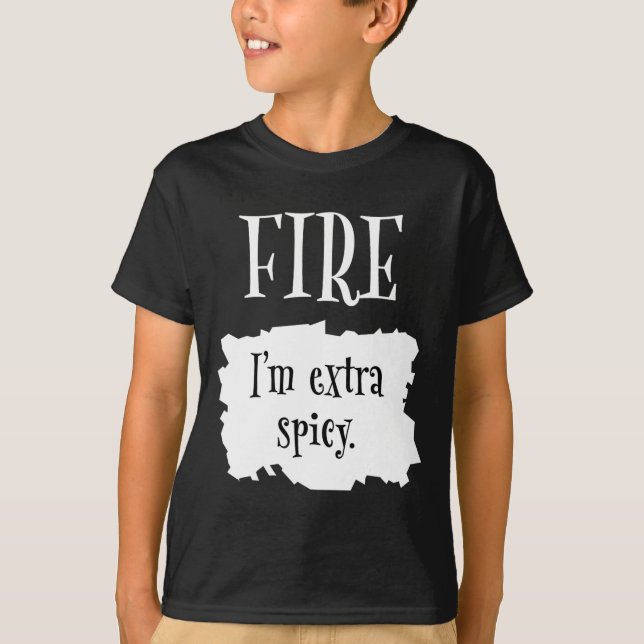 T-shirt Fire Hot Packet Halloween Taco Je suis un Cos extr (Devant)