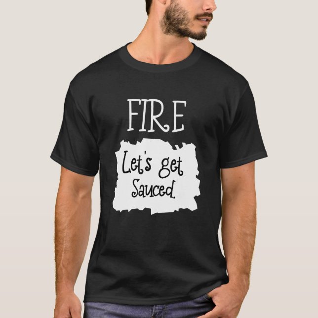 T-shirt Fire Hot Packet Taco Se Vendre Halloween (Devant)
