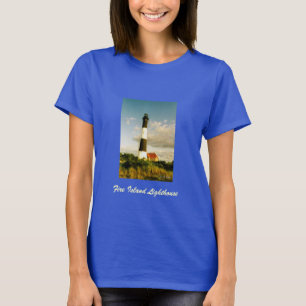 T-shirt 'Fire Island Lighthouse @ Sunset' Dames