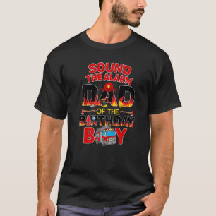 T-shirt Fire Truck Papa Birthday Firefighter Daddy Papa 3r