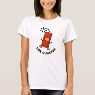 T-shirt Firequacker Funny Fireworks Pun