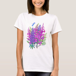 T-shirt Fireweed et de loup