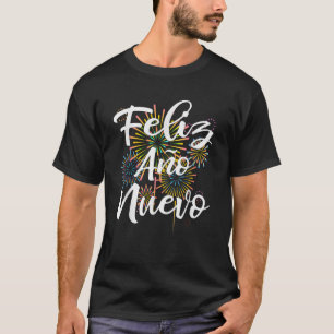 T-shirt Fireworks Design Feliz ao Nuevo 2023 Unisex Adulte