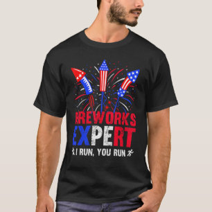 T-shirt Fireworks Expert Je Vous Exécute 4 juillet