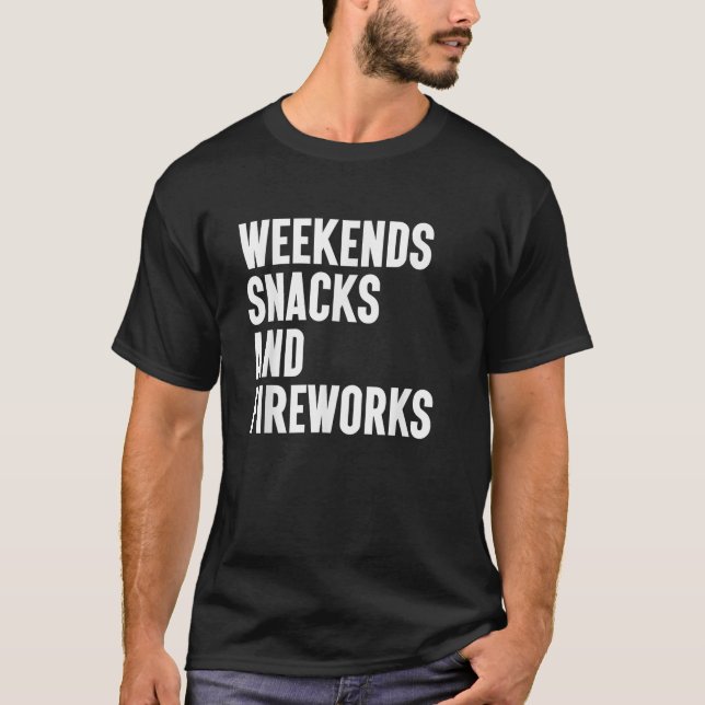 T-shirt Fireworks I Love Fireworks pour hommes et femmes (Devant)