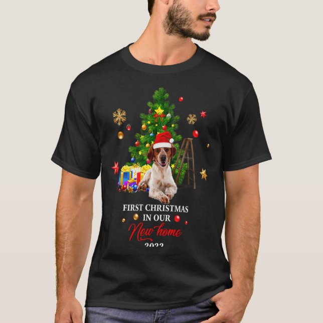 T-shirt First Christmas In Our New Home Xmas Beagle Dog T  (Devant)