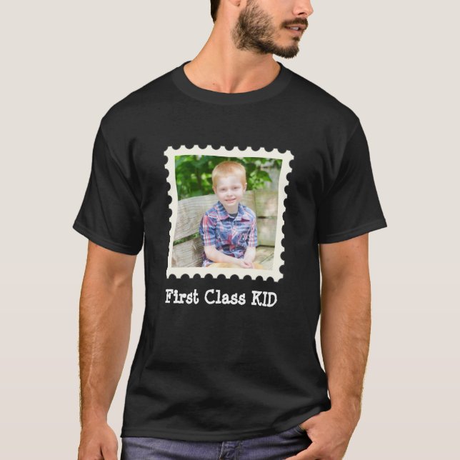 T-shirt FIRST CLASS KID Best Kid Ever photo carré personna (Devant)