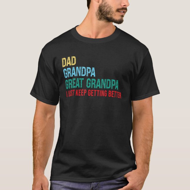 T-shirt First Time Great Grandpa (Devant)