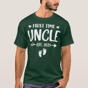 T-shirt First Time Uncle Est 2023 Soon To Be Uncle Gender