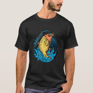 T-shirt Fish Kids Plongée Pêcheur Goldfish Lake