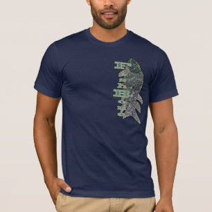 T-shirt FishBone avec texte vertical