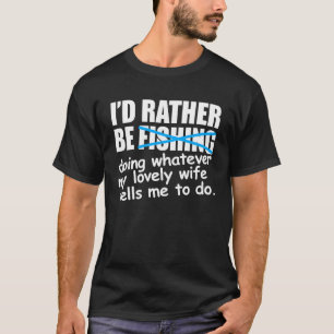 T-shirt Fisher Je préfère pêcher