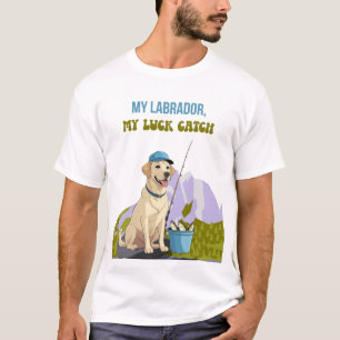 T-shirt Fishing Buddy – Édition Labrador Retriever