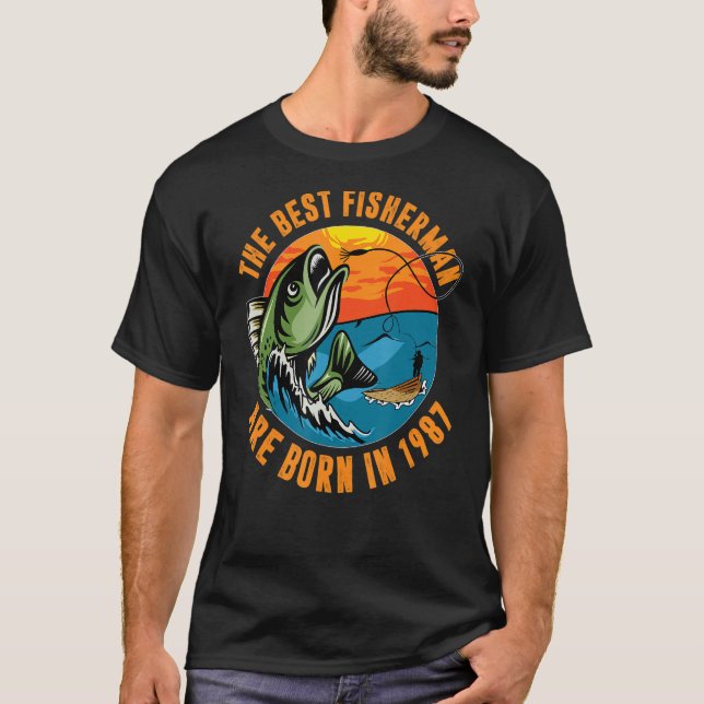 T-shirt Fishing Fishman cite des poissons (Devant)